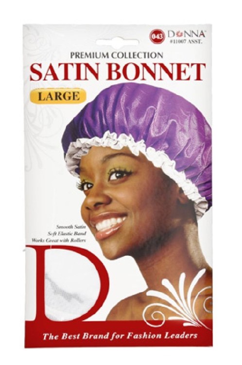 Donna Large Satin Bonnet Assorted #11007