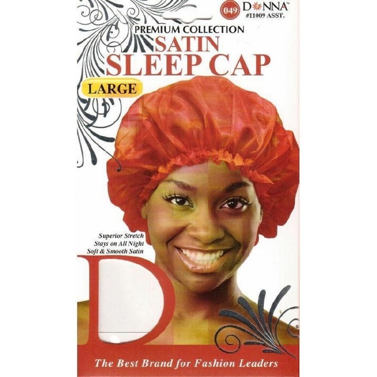 Donna Satin Sleep Cap Large - Assorted #11009