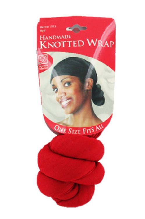 Donna Handmade Knotted Wrap, Red