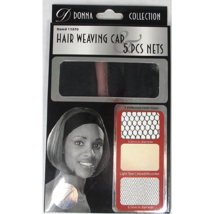 Donna Hair Weaving Cap 5 Pieces Nets #11070