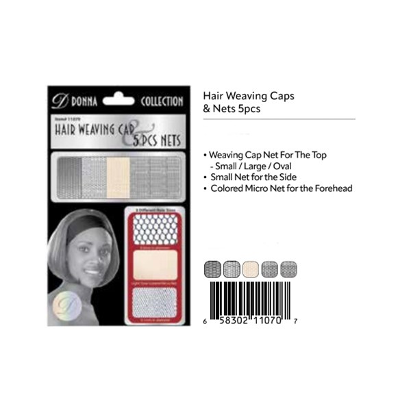 Donna Hair Weiving Cap 5 pcs Net #11070