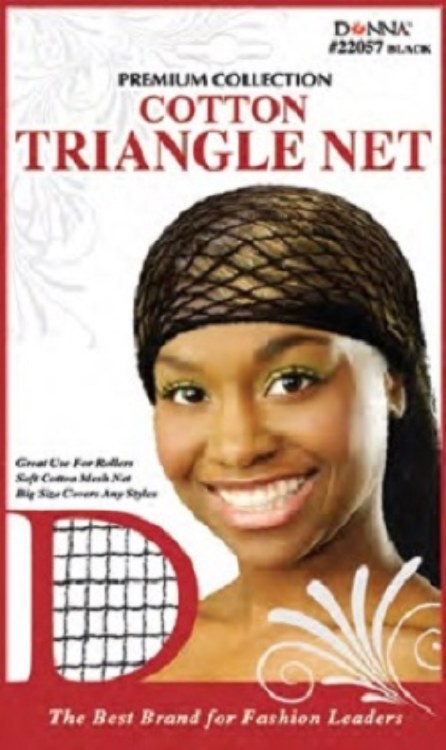 Donna Cotton Triangle Net, Black