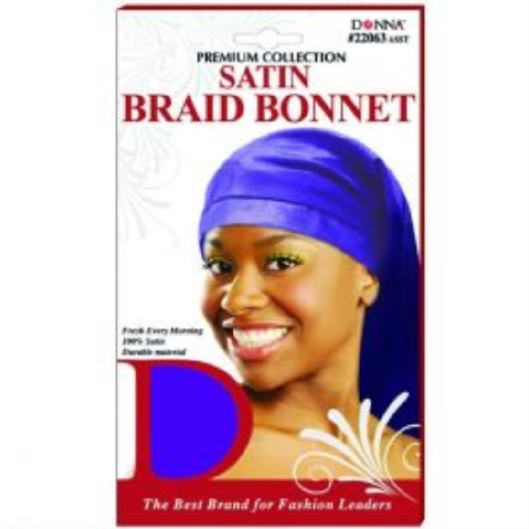 Donna Satin Braid Bonnet Assorted #22063