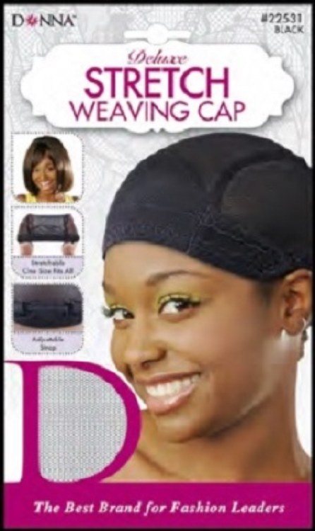 Donna Deluxe Strech Weaving Cap, Black