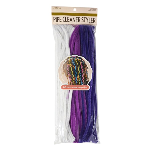 Hair Pipe Cleaner Styler #22883 - Purple Assort