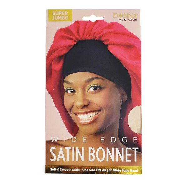 Donna Wide Edge Satin Bonnet #23201 - Assorted Color