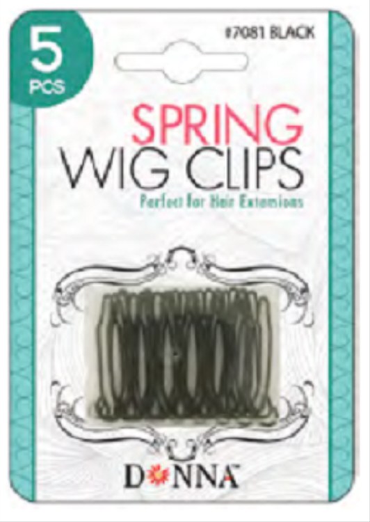 Donna Spring Wig Clips 5pc #7081