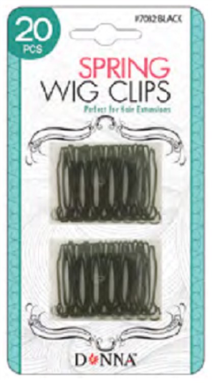 Donna Spring Wig Clips 20pc #7082