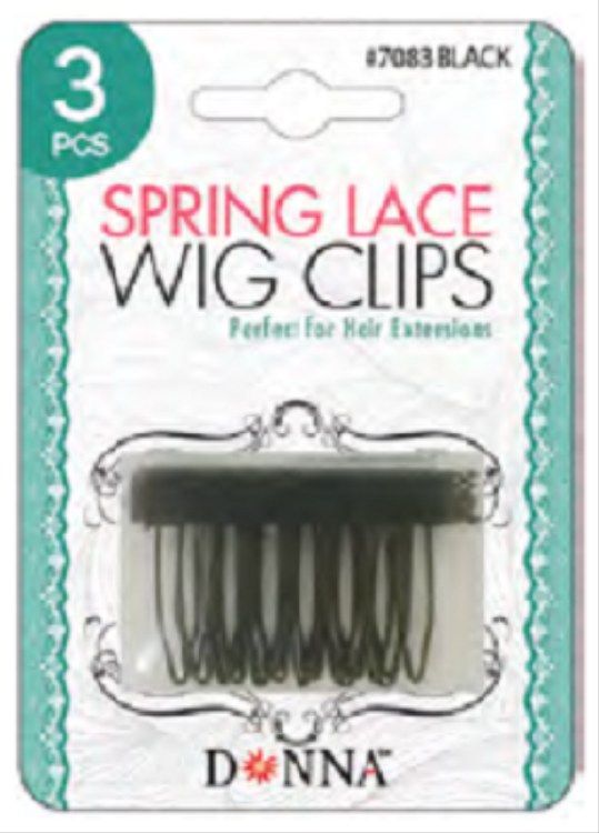 Donna Spring Wig Clips 3pc #7083
