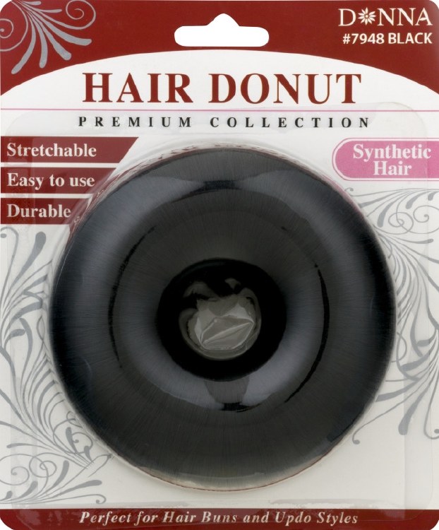Donna Hair Donut Black #7948