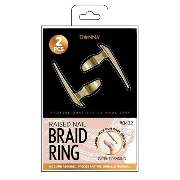 DONNA Raised Nail Braid Ring #8432