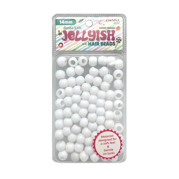 Donna Jellyish Hair Beads #8752 - White