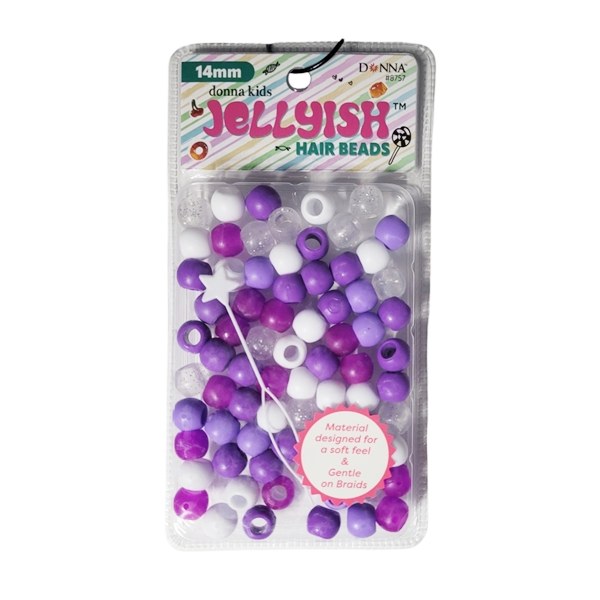 Donna Jellyish Hair Beads #8757 - Purple Mix Color