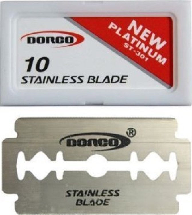 Dorco Stainless Steel Razor Blades 10pk