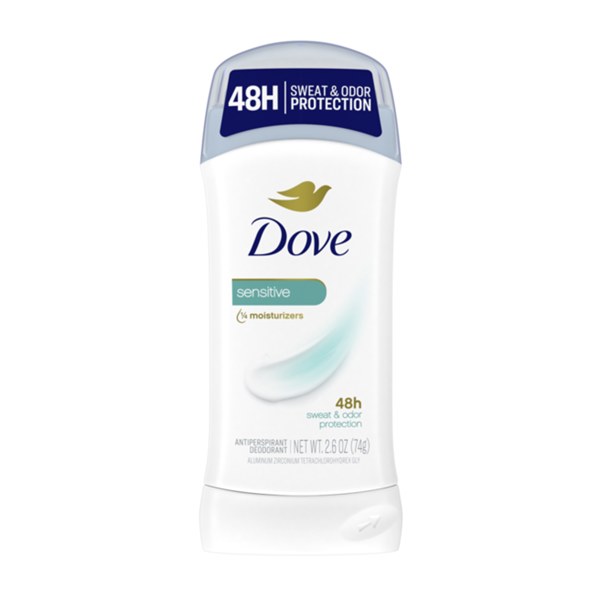 Dove 1/4 Moisturizers Deodorant Stick 2.6oz - Sensitive