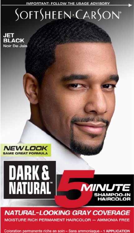 Dark & Natural 5 Minute Shampoo-In Permanent Men's Hair Color Jet Black