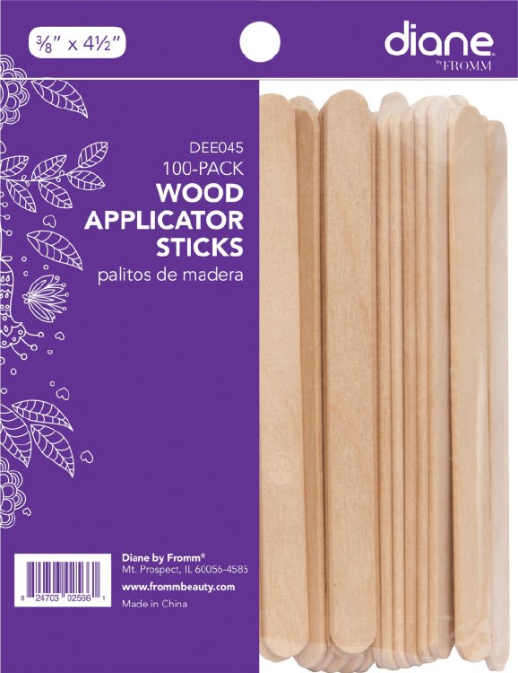 Dianne Wood Applicators Sticks 3/8'' x 4-1/2'' - 100pk #DEE045