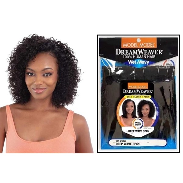 Dream Weaver Wet & Wavy 3pcs Deep Wave - # NATURAL BLACK