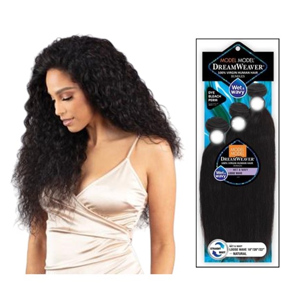 Dream Weaver Wet & Wavy - Loose Wave - 14-16-18 # NATURAL BLACK