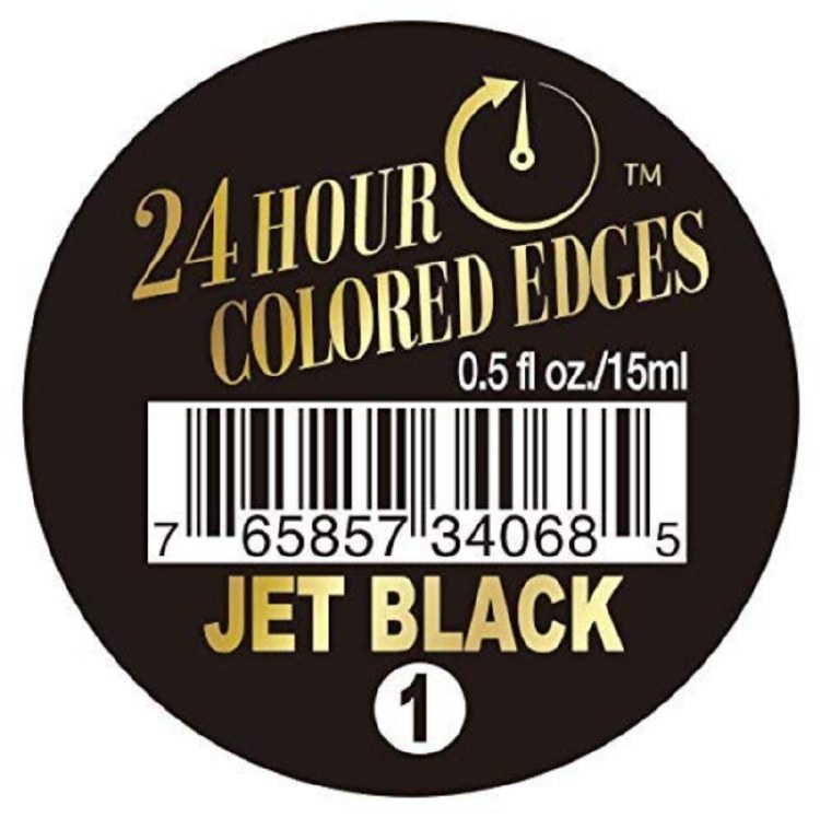Ebin 24 Hour Colored Edges #1 Jet Black