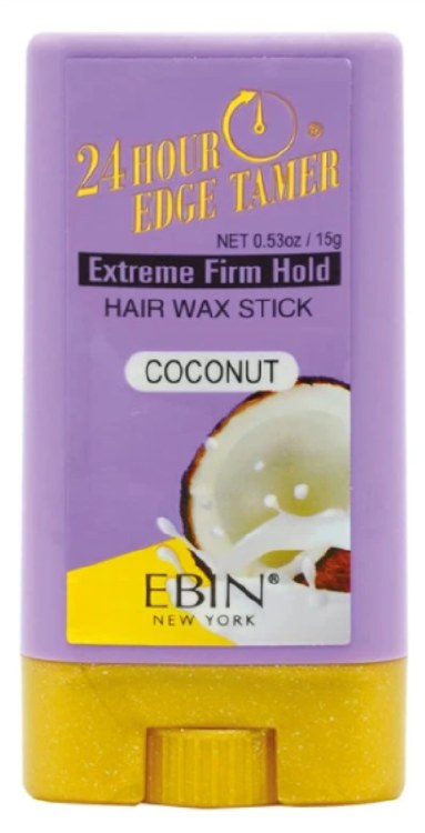 Ebin 24 Hour Edge Tamer Wax Stick Coconut 0.53oz