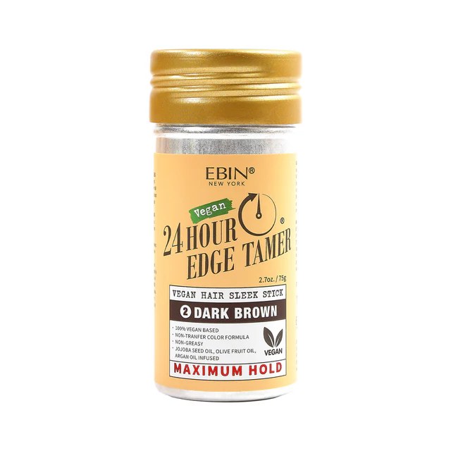 EBIN 24HR Edge Tamer Vegan Colored Hair Sleek Stick 2.7oz - Dark Brown