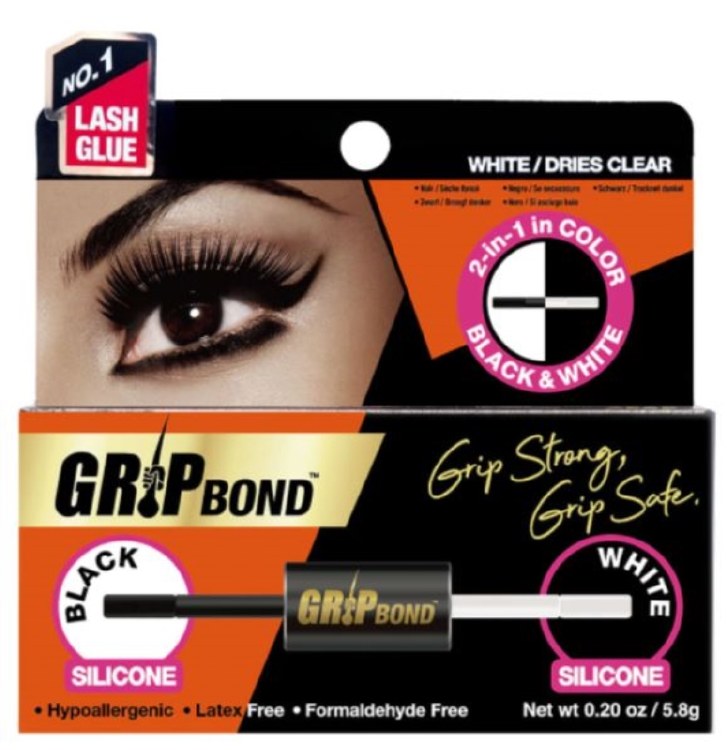 Grip Bond Latex-Free Lash Adhesive - Black & White / Dual Paddle