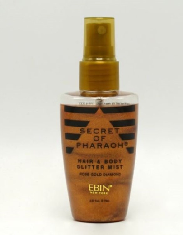 Ebin Secret of Pharaoh Hair & Body Glitter Mist - Rose Gold