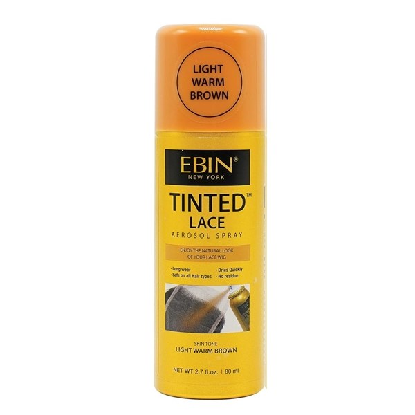 EBIN Tinted Lace Aerosol Spray 2.7oz - Light Warm Brown