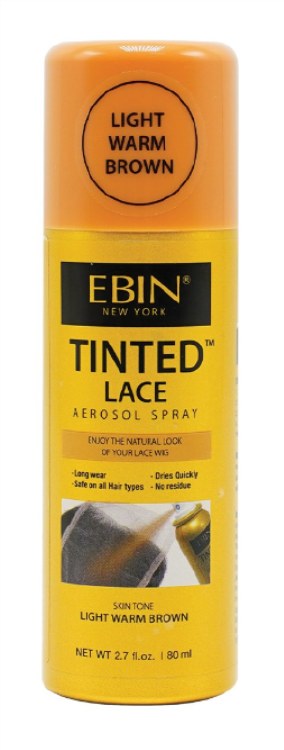 Ebin Tinted Lace Aerosol Spray Light Warm Brown 2.7oz