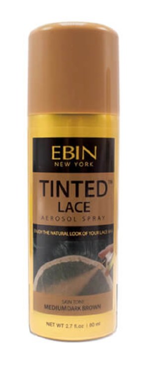 Ebin Tinted Lace Aerosol Spray Medium Dark Brown 2.7oz