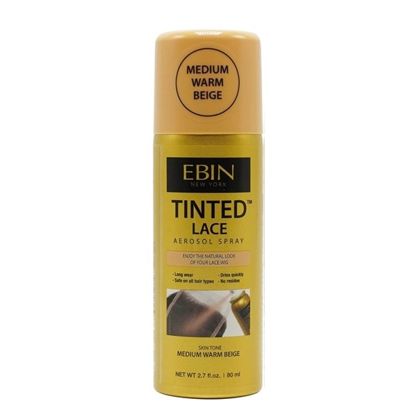 EBIN Tinted Lace Aerosol Spray 2.7oz - Medium Warm Beige