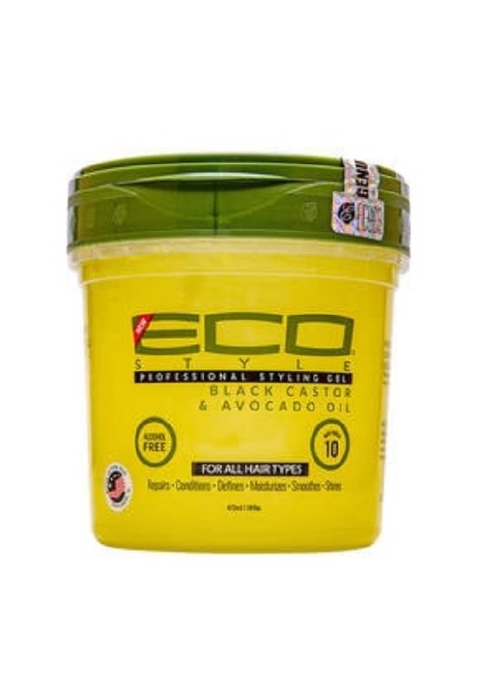 Eco Style Black Castor & Avocado Gel 16oz