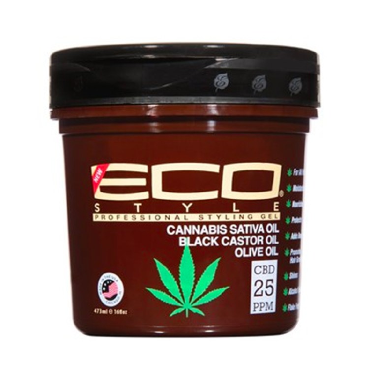 Eco Style C. Sativa Oil, Black Castor & Olive Oil Gel 16oz