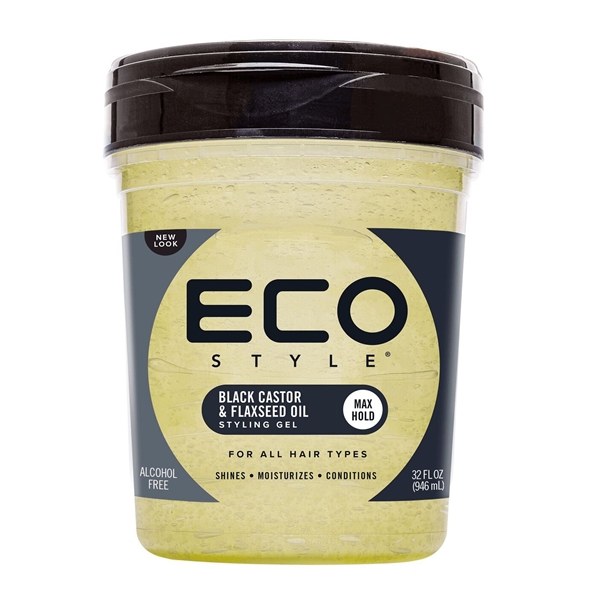 Eco Style Black Castor & Flaxseed Oil Styling Gel 32oz