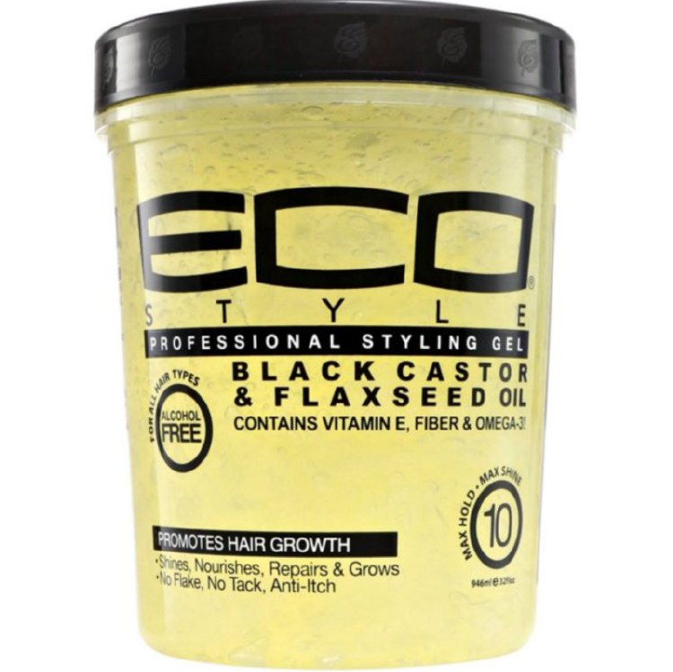 Eco Style Black Castor & Flaxseed Oil Styling Gel 32oz