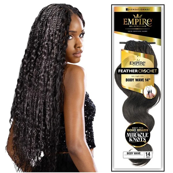 Empire Feather Crochet - Body Wave 14 Inch - # 1