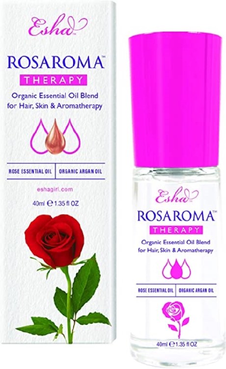 Eash Rosaroma Therapy Organic Essential Oil Blend for Hair, Skin & Aromatherapy 1.35oz