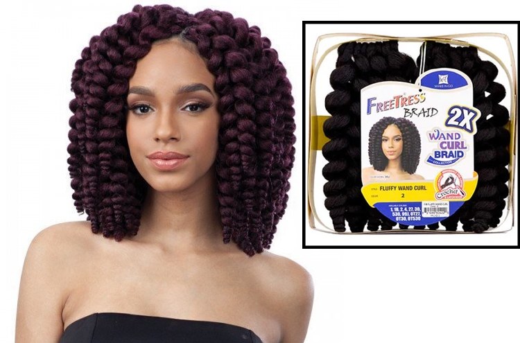 FreeTress Braid 2x Fluffy Wand Curl - # 1