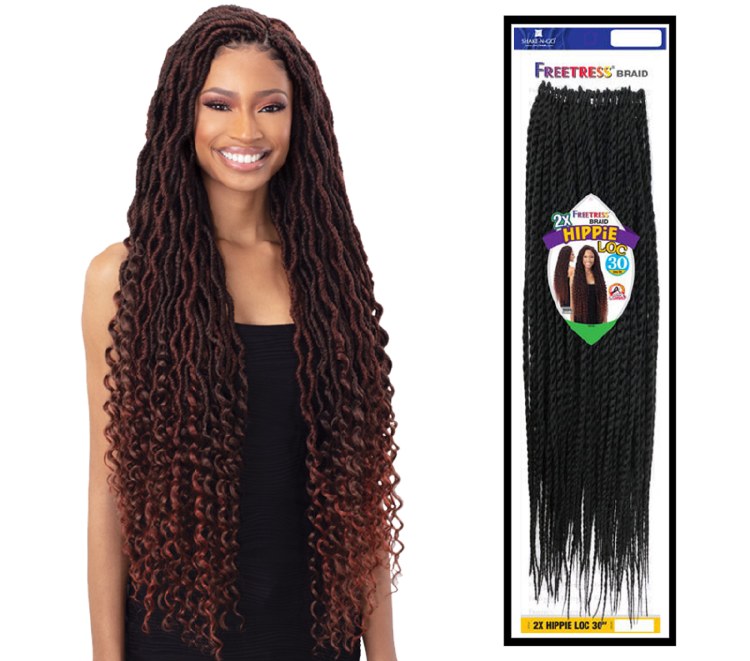 FreeTress Braid 2x Hippie Loc 30 Inch - # 1