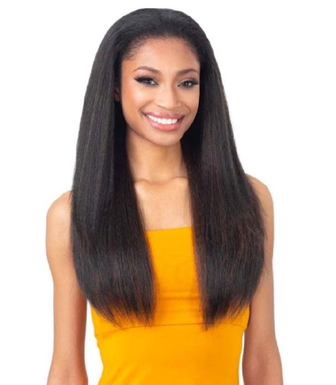 Freetress Drawstring Full Cap Wig Natural Pressed Yaky - # 1