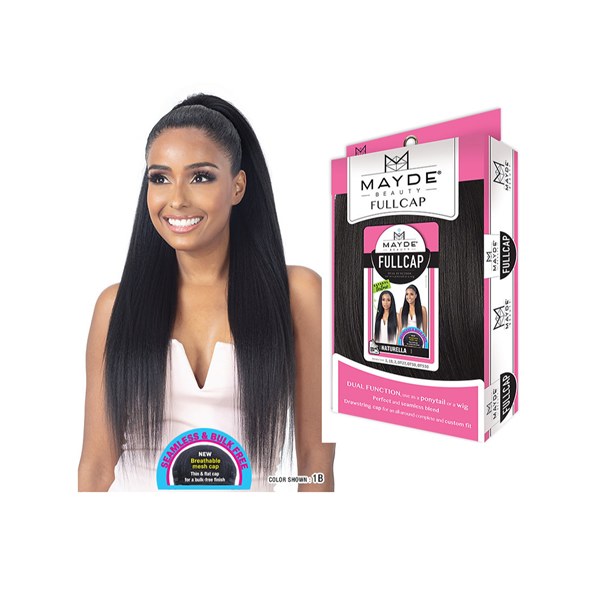 Mayde Beauty Synthetic Half Wig Drawstrip Fullcap - Naturella - # OT27