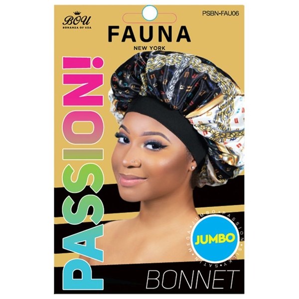 Bou Fauna Silky Satin Bonnet Jumbo #PSBN-FAU06