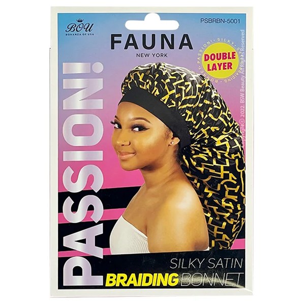 Bou Fauna Silky Satin Braiding Bonnet #PSBRBN-5001