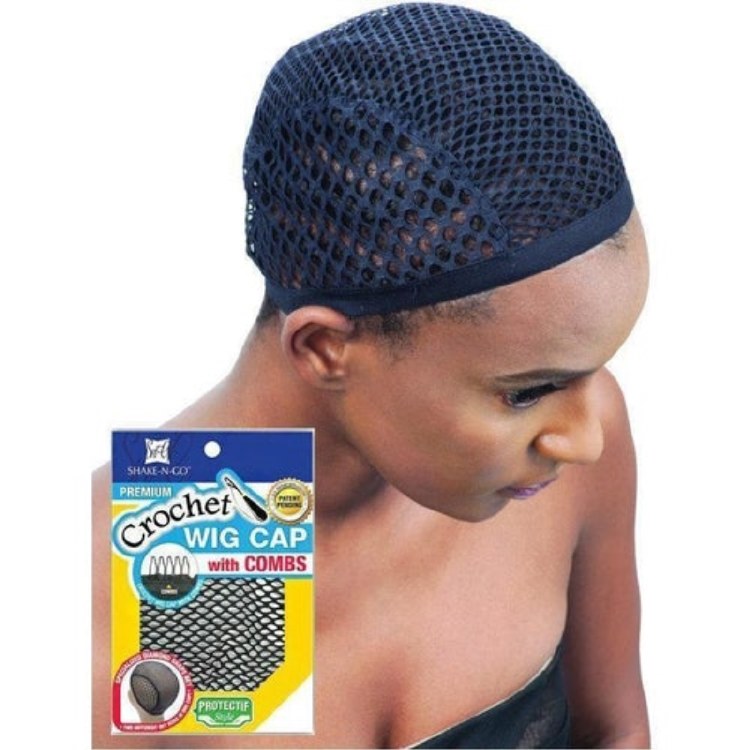 FreeTress Premium Crochet Wig Cap with Combs