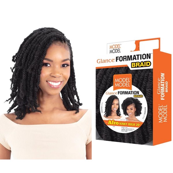 Glance Braid Afro Kinky Bulk 20 Inch - # 1
