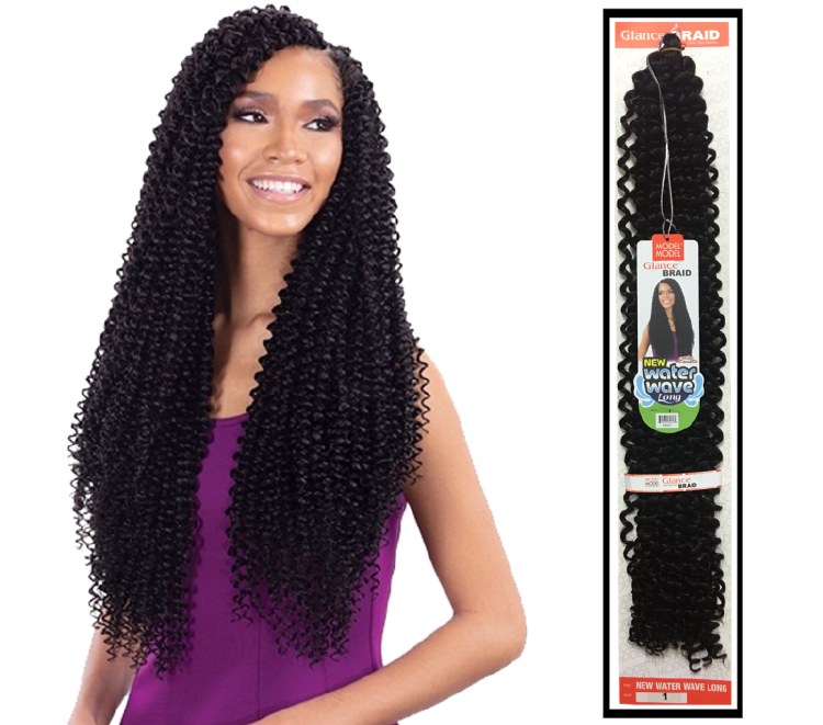 Glance Braid New Water Wave Long - # 1