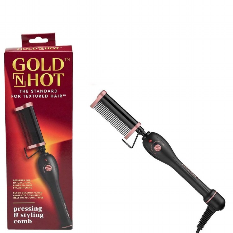 Gold N Hot Professional Ceramic Pressing & Styling Comb #GH2500