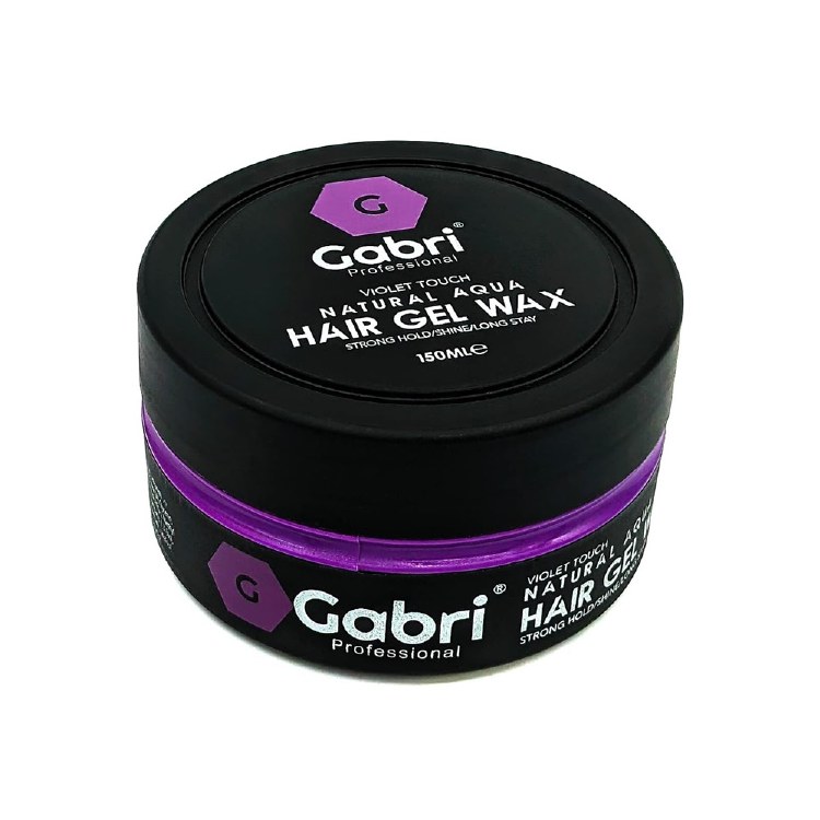 Gabri Professional Natural Aqua Hair Gel Wax 150ml - Violet