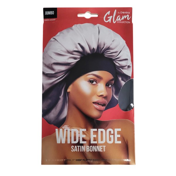 Glam Jumbo Wide Edge Satin Bonnet #26313 - Assorted Color